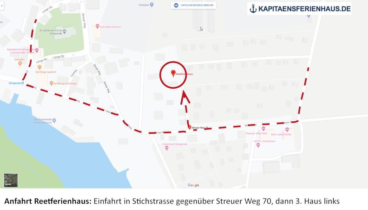 Reetferienhaus - Schaprode Hafen Eksteriør bilde